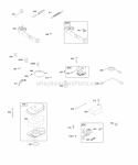 Air Cleaner Brake Controls Governor Spring Ignition Diagram and Parts List for 09J902-0415-E1  Briggs and Stratton Engine